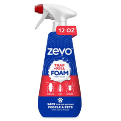 Zevo Trap & Kill Foam Trigger Spray - 12oz: Indoor Use, Flying Insects, Geraniol 0.25%