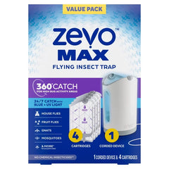 Zevo Max Starter Kit 1 Device and 4 Carts