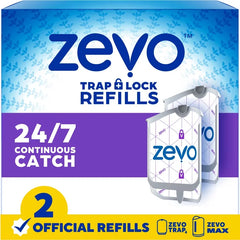 Zevo Flying Insect Trap Refills - 2ct: Indoor Use, Insect Traps, 2-Pack