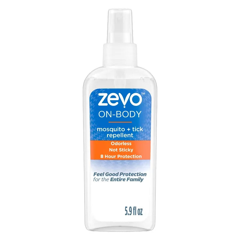 Zevo On Body Mosquito + Tick Repellent Pump Spray - 5.9 fl oz: 8 Hour Protection, P-Menthane-3 Active Ingredient, Unscented