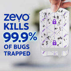 Zevo Flying Insect Indoor Light Fly Trap Starter Kit, Catches House Flies, Fruit Flies, Gnats and More - 1 Trap + 3 Refills